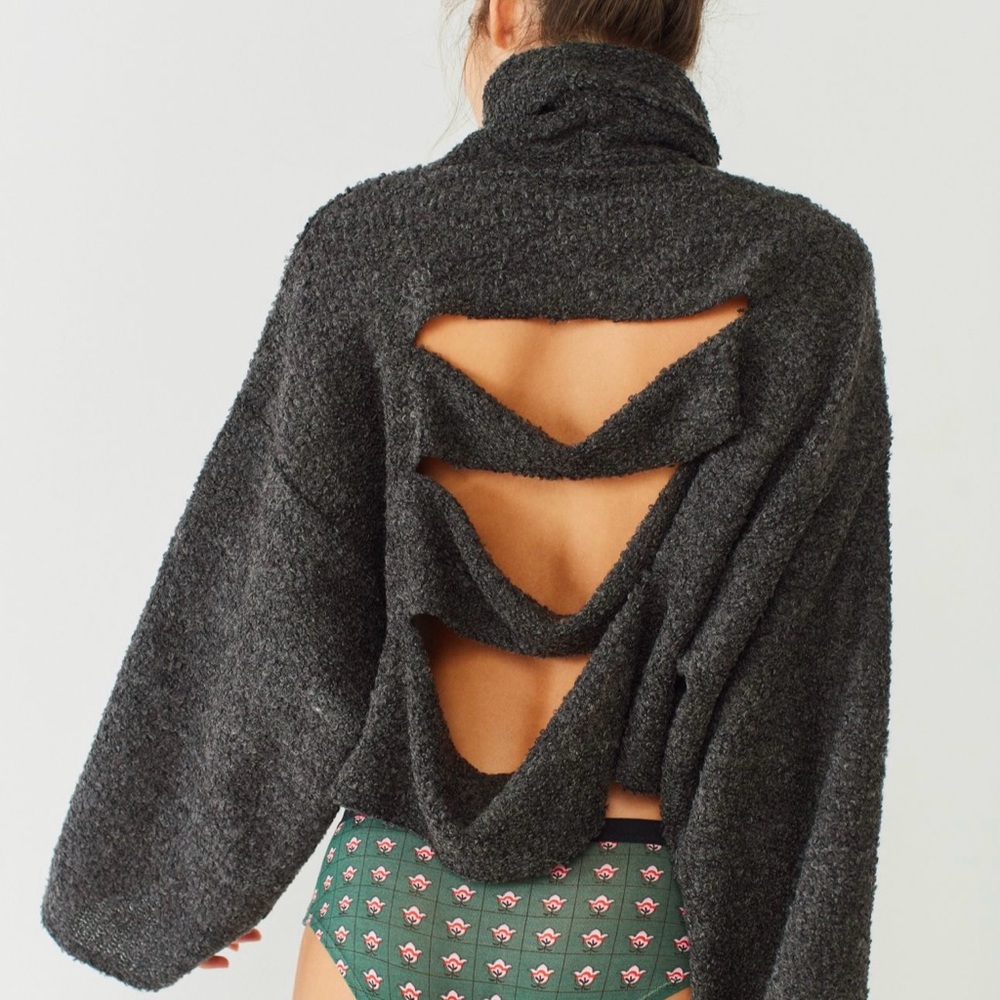 Out From Under Tear Away Turtleneck Sweater - S